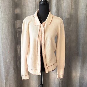 American Eagle Beige Knit Sweater